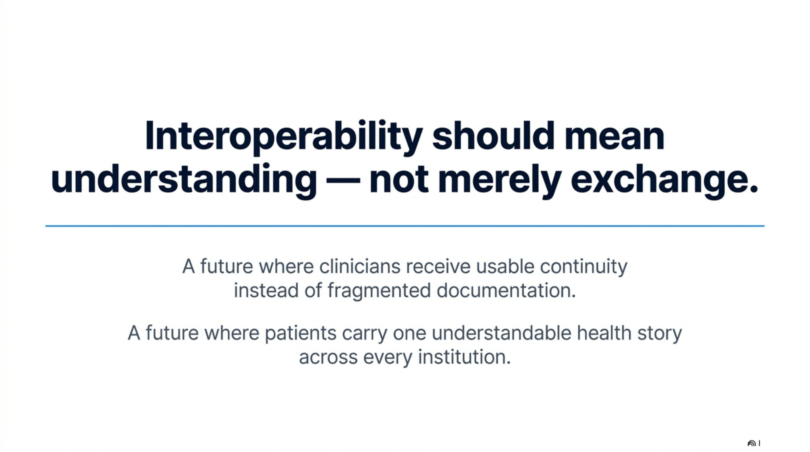 Slide 14 from the clinical continuity deck
